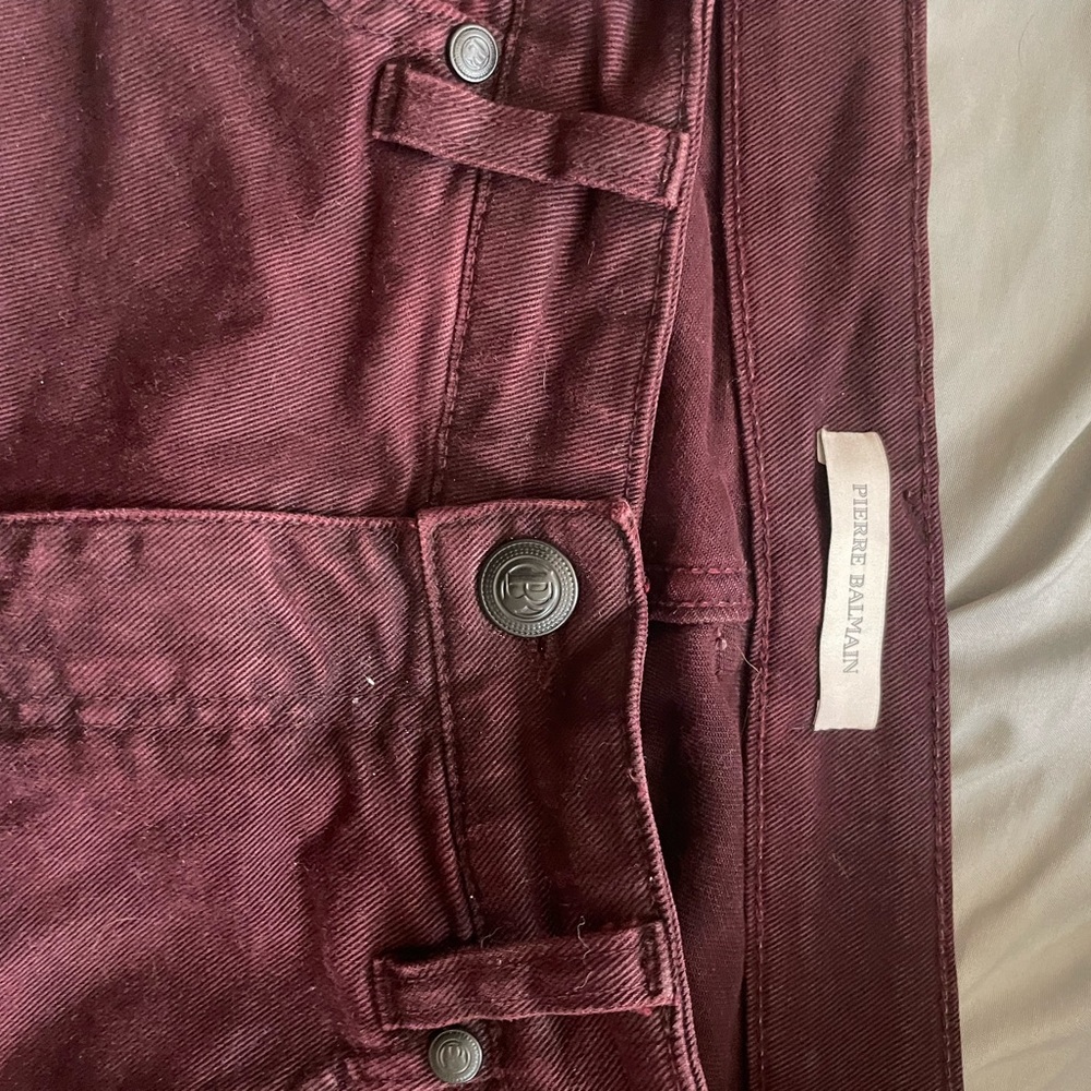 Pierre Balmain Deep Red Trousers